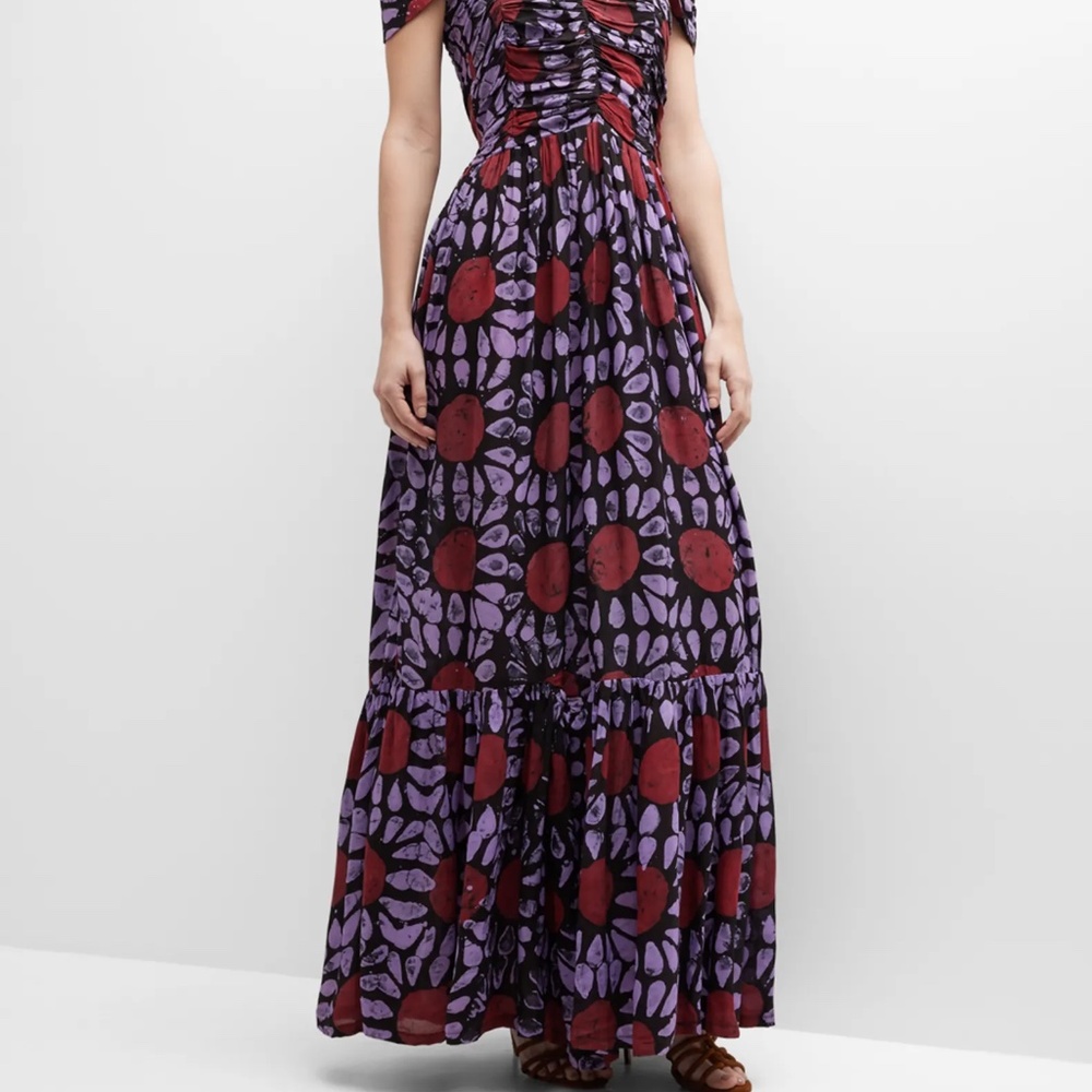 Busayo Olumide Square-Neck Cap-Sleeve Maxi Dress - Picture 6 of 6